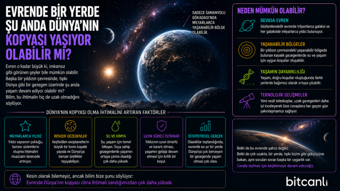 Evrende Bir Yerde Şu Anda Dünya'nın Kopyası Yaşıyor Olabilir mi?